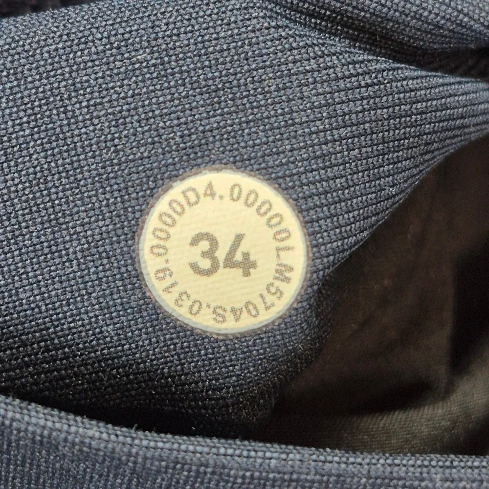 Lululemon ABC Slim-Fit 5 Pocket‎ Pant Mens 34 Navy Blue Technical Trousers